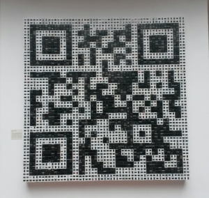'QR Code' by Gergely Barcza - on display at the OSA in Budapest.