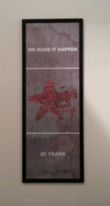 "We Made It Happen" - poster commemorating the 25th anniversary of the fall of communism in Hungary.